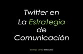 La estrategia de comunicación en twitter