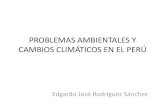 Problemas ambientales y cambios climáticos en el perú