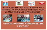 Feria de recursos tecnologicos   2014 - I.E. 1177 "HEROES DEL CENPA"