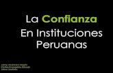 Confianza en las Instituciones Peruanas