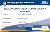 Legislación Mercantil Monetaria y Bancaria (I Bimestre)