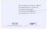 Evaluación del Entorno para Empresas Sostenibles HONDURAS 2013