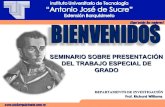 Presentación Oral del Trabajo Especial de Grado UTS Barquisimeto
