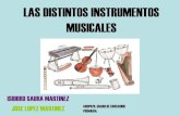 Los distintos instrumentos musicales