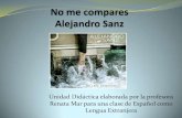 Unidad Didáctica con la canción "No me compares" de Alejandro Sanz