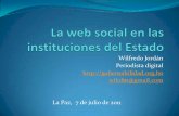 La web social en las instituiciones del Estado