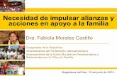 Fabiola Morales - Necesidad de impulsar alianzas y acciones a favor de la familia