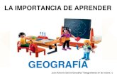 Importancia de enseñar geografía Máster Educación Secundaría