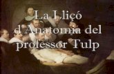 La  Lliçó D’ Anatomia Del Professor  Tulp