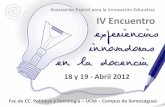 IV Encuentro Experiencias Innovadoras Educativas - Convocatoria