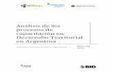 Análisis oferta de  formación en desarrollo territorial en Argentina