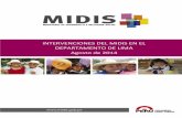 Intervenciones del MIDIS en el Depatamento de Lima