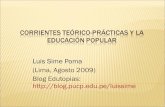 Corrientes teórico -prácticas y la educación popular