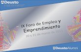 Ix foro de empleo y emprendimiento  2013