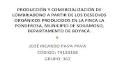 PRODUCCION Y COMERCIALIZACION DE LOMBRIABONO