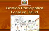 Gestión participativa local en salud