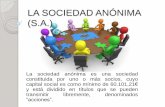La sociedad anónima (SA)