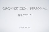 Organización personal efectiva