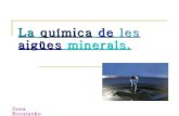 La química de les aigües minerals