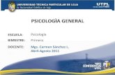 PSICOLOGÍA GENERAL (I Bimestre Abril Agosto 2011)
