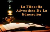 Filosofia de la educacion adventista