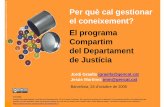 Per què gestionar el coneixement? El programa Compartim del Departament de Justícia de la Generalitat de Catalunya