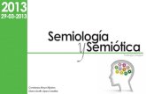 Mapa gráfico Semiótica vs. Semiología