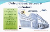 Universidad acceso y estudios