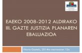 EAEko 2008-2013 aldirako III. Gazte Justizia Planaren Ebaluazioa