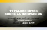 11 Falsos Mitos de Innovación