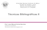 Técnicas Bibliográficas II (2010-1)