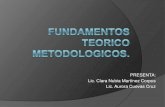 Fundamentos teorico metodologicos