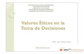 Valores eticos y la toma de decisiones