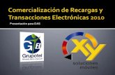 Recargas y transacciones electrónicas das y gestores 2011
