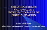 ORGANIZACIONES NACIONALES E INTERNACIONALES DE ESTANDARIZACIÓN