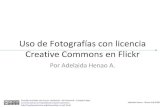 Uso de imágenes de Flickr con licencias CC