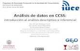 Análisis de datos en CSS: Introducción al análisis descriptivo e inferencial