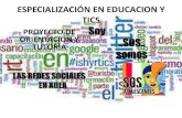 Especialización en educacion y tics
