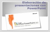 Elaboración de presentaciones en PowerPoint