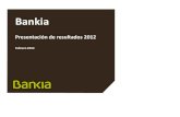 BANKIA - Presentación de Resultados 2012