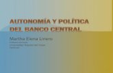 Autonomía y política del banco central