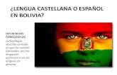 Lengua castellana en bolivia