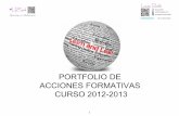 Portfolio 2012-2013 Acciones Formativas LR SOUL
