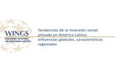 Tendencias de la inversión social privada en América Latina: Influencias globales, características regionales