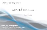 Panel Expertos Sostenibilidad Meliá Hotels ( 23.11.2011 Hotel Tryp Zaragoza)