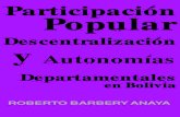 Participación popular y descentralización