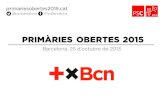 Presentació primàries obertes PSC Barcelona
