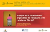 El papel de la sociedad civil organizada en Venezuela en la ruta hacia Río+20