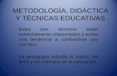 metodologia, didactica y tec. educativas