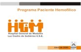 Programa Paciente Hemofilico Abril De 2009